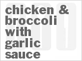 recipe for chicken & broccoli with garlic sauce