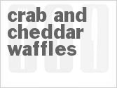 recipe for crab and cheddar waffles