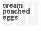 recipe for cream-poached eggs