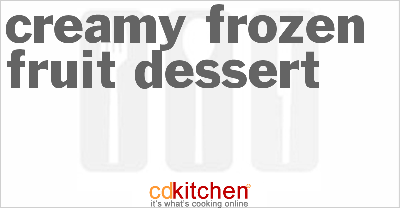 Creamy Frozen Fruit Dessert - CDKitchen.com
