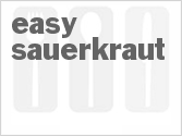 recipe for easy sauerkraut