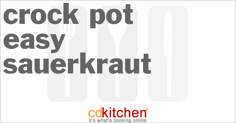 Easy Sauerkraut - CDKitchen.com