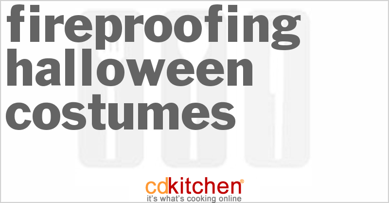Fireproofing Halloween Costumes - CDKitchen.com