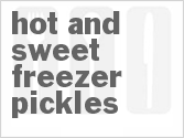 recipe for hot-and-sweet freezer pickles