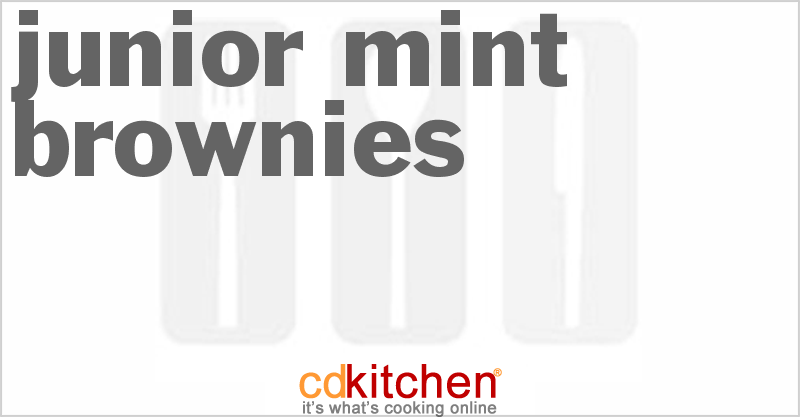 Junior Mint Brownies - CDKitchen.com