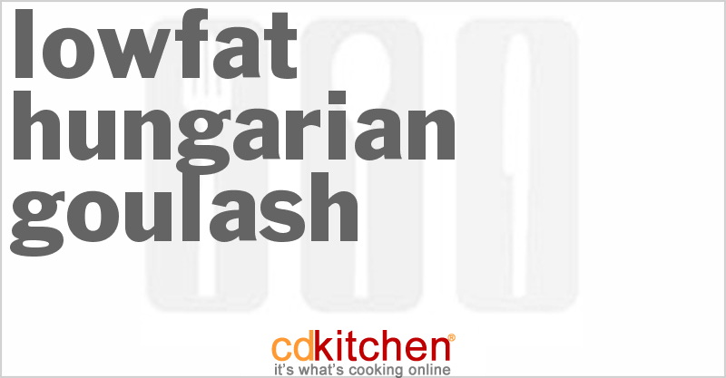 Lowfat Hungarian Goulash - CDKitchen.com