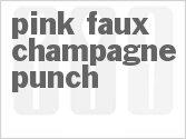 recipe for pink faux champagne punch