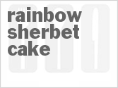 recipe for rainbow sherbet cake