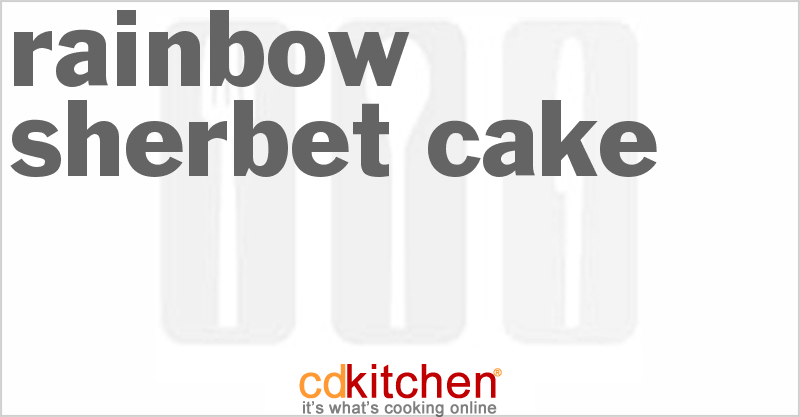 Rainbow Sherbet Cake - CDKitchen.com