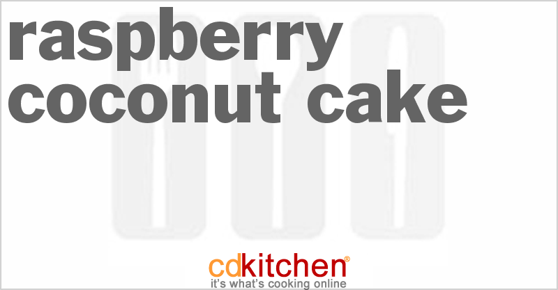 Raspberry Coconut Cake - CDKitchen.com