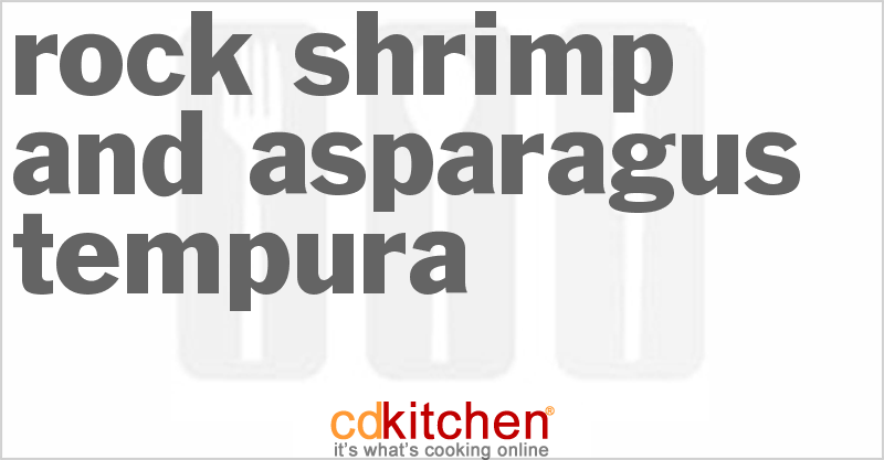 Rock Shrimp And Asparagus Tempura - CDKitchen.com