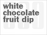 recipe for white chocolate fruit dip
