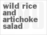 recipe for wild rice and artichoke salad