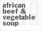 recipe for african beef & vegetable soup