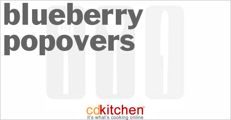 Blueberry Popovers - CDKitchen.com