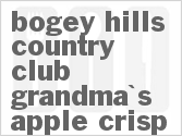 recipe for bogey country club grandma's apple crisp