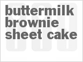 recipe for buttermilk brownie sheet cake