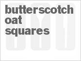 recipe for butterscotch oat squares