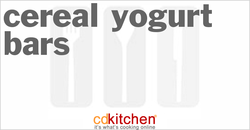 Cereal Yogurt Bars - CDKitchen.com