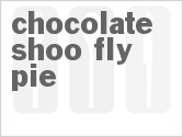 recipe for chocolate shoo-fly pie