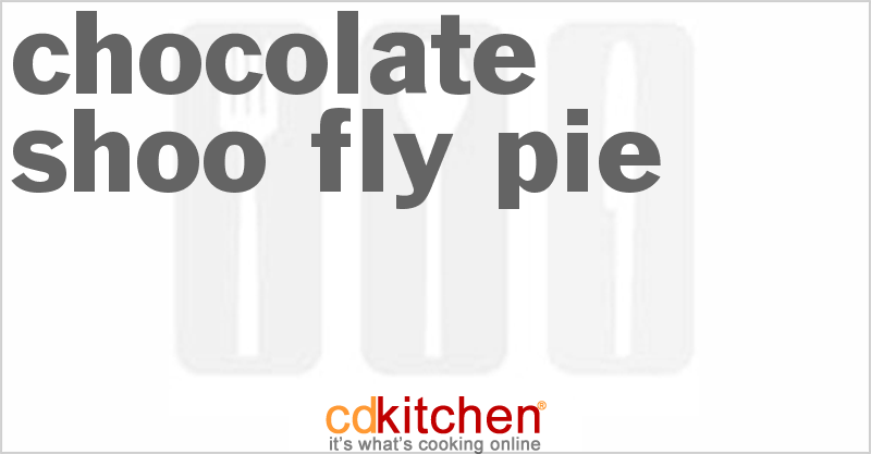 Chocolate Shoo-Fly Pie - CDKitchen.com