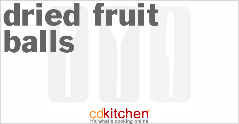 Dried Fruit Balls - CDKitchen.com