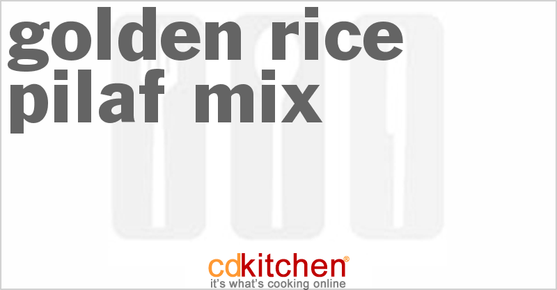 Golden Rice Pilaf Mix - CDKitchen.com