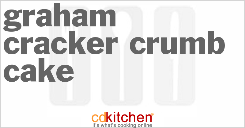 Graham Cracker Crumb Cake Recipe | CDKitchen.com