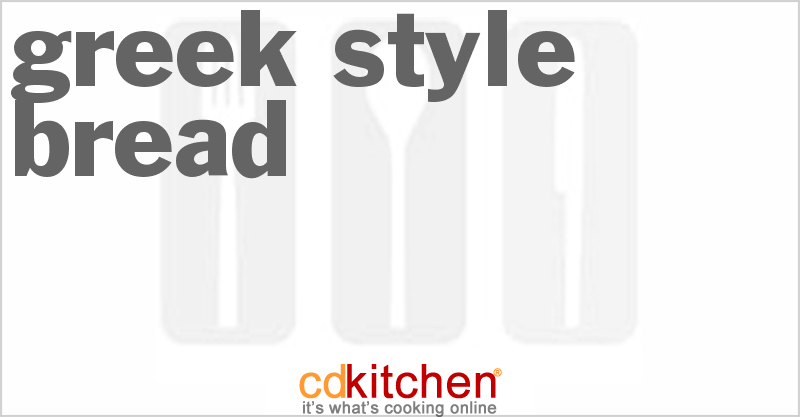 Greek-Style Bread - CDKitchen.com