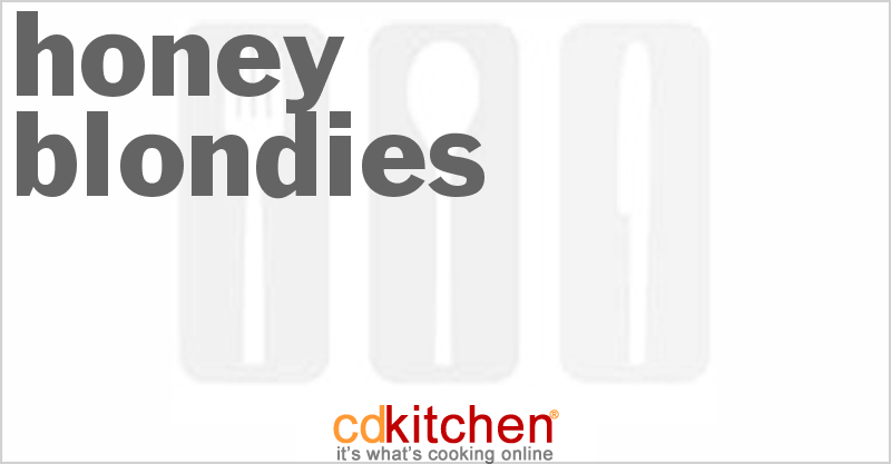 Honey Blondies - CDKitchen.com