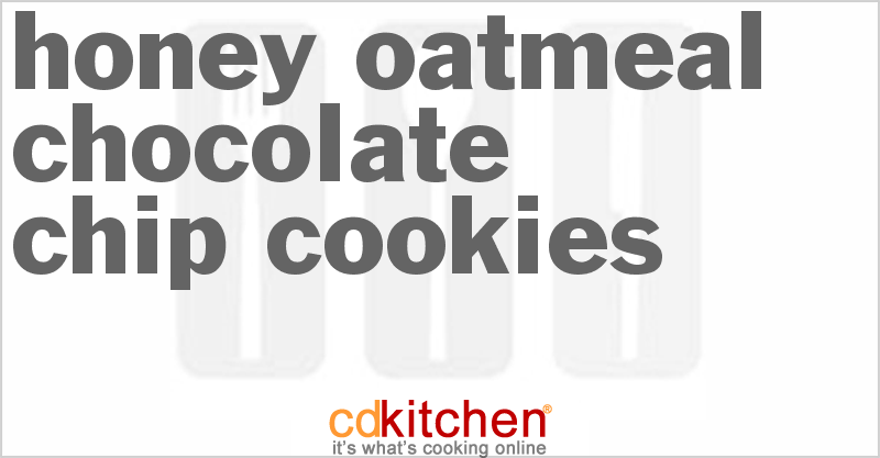 Honey Oatmeal Chocolate Chip Cookies - CDKitchen.com
