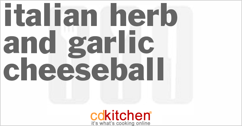 Italian Herb And Garlic Cheeseball - CDKitchen.com
