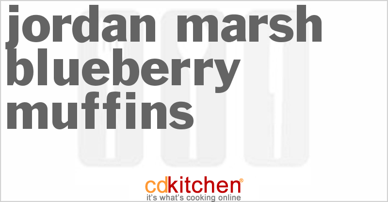 Jordan Marsh Blueberry Muffins - CDKitchen.com