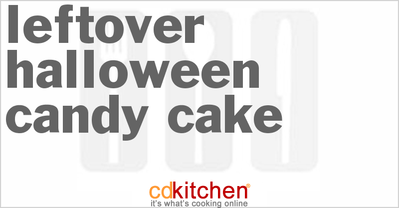 Leftover Halloween Candy Cake - CDKitchen.com