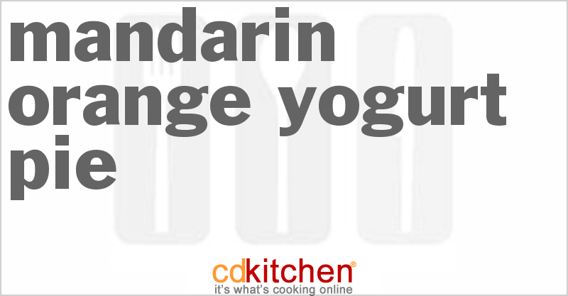 Mandarin Orange Yogurt Pie - CDKitchen.com