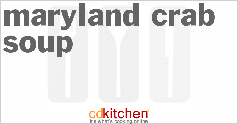 Maryland Crab Soup - CDKitchen.com