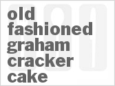 recipe for old fashioned graham cracker cake