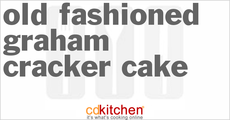 Old Fashioned Graham Cracker Cake - CDKitchen.com