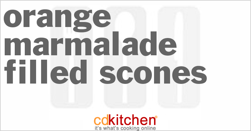 Orange Marmalade Filled Scones - CDKitchen.com