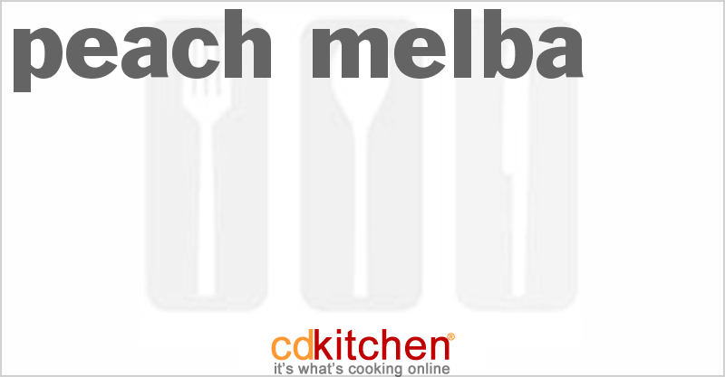 Peach Melba - CDKitchen.com