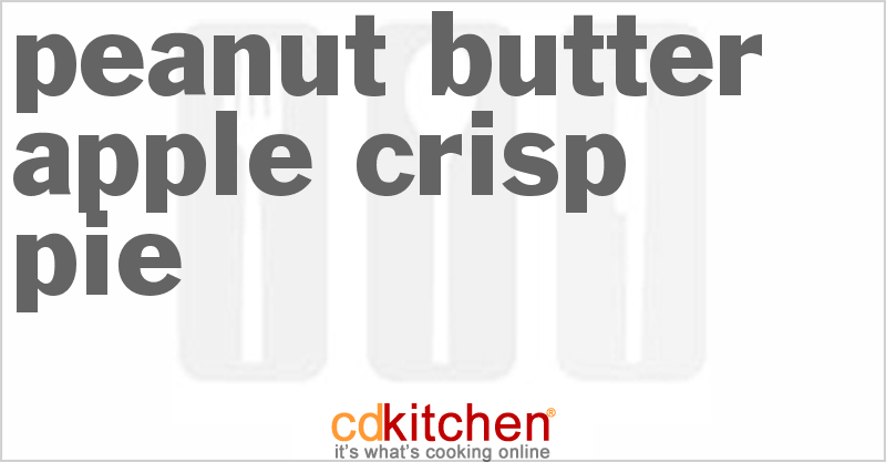 Peanut Butter Apple Crisp Pie - CDKitchen.com