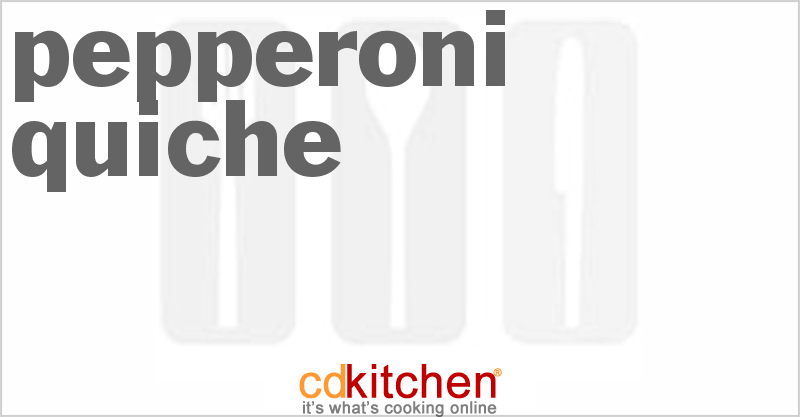 Pepperoni Quiche - CDKitchen.com