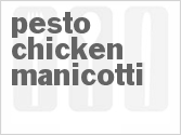 recipe for pesto chicken manicotti