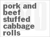 recipe for pork and beef stuffed cabbage rolls