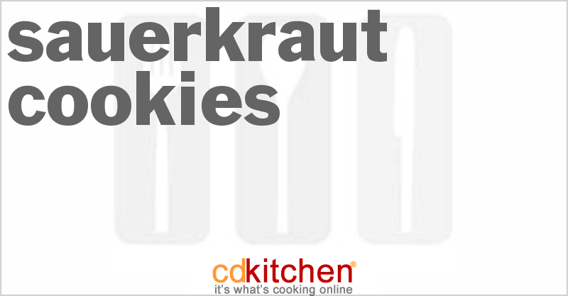 Sauerkraut Cookies - CDKitchen.com