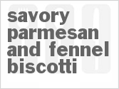 recipe for savory parmesan and fennel biscotti