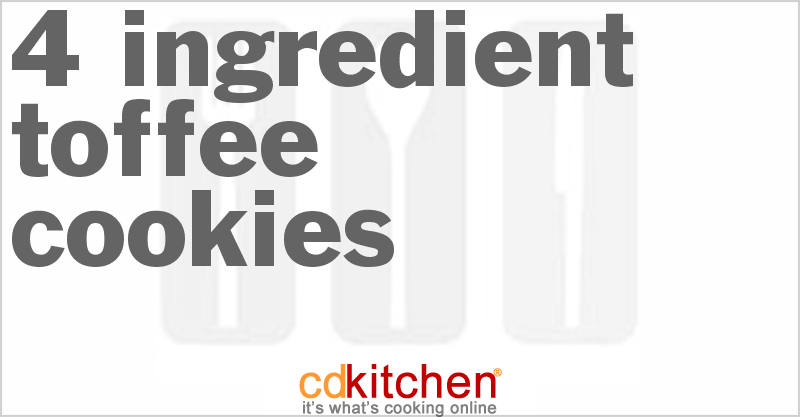 4 Ingredient Toffee Cookies Recipe | CDKitchen.com