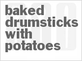 recipe for baked drumsticks with potatoes