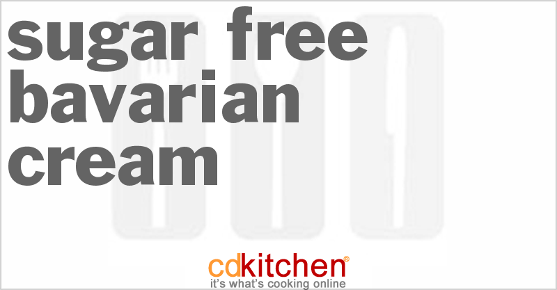 Sugar Free Bavarian Cream - CDKitchen.com