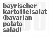 recipe for bayrischer kartoffelsalat (bavarian potato salad)